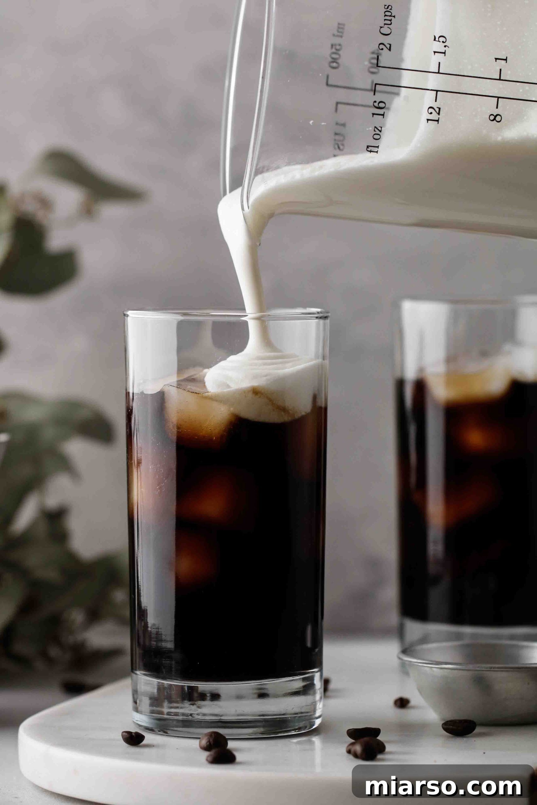 The Ultimate Starbucks Salted Cream Cold Foam Cold Brew 3 Pouring s