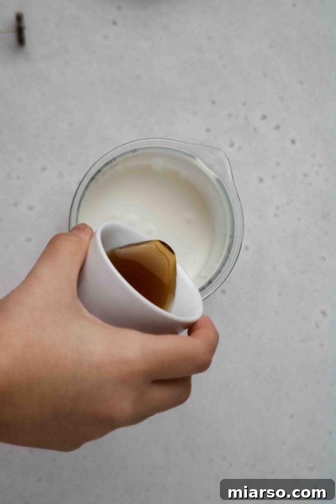 The Ultimate Starbucks Salted Cream Cold Foam Cold Brew 9 Add the sweetener to the milk and cream