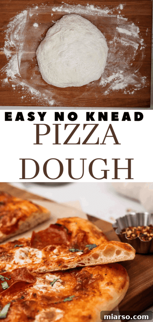 Pinterest pizza dough, highlighting the simple process.