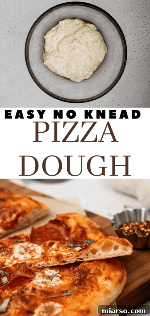 Stir pizza dough with a wooden spoon, ideal for saving.