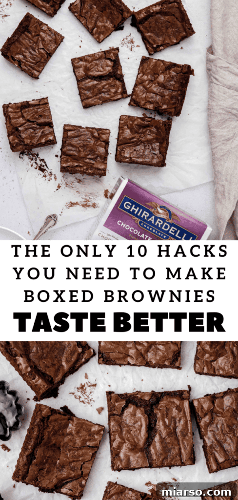 Ghirardelli boxed brownie recipes Pinterest Pin
