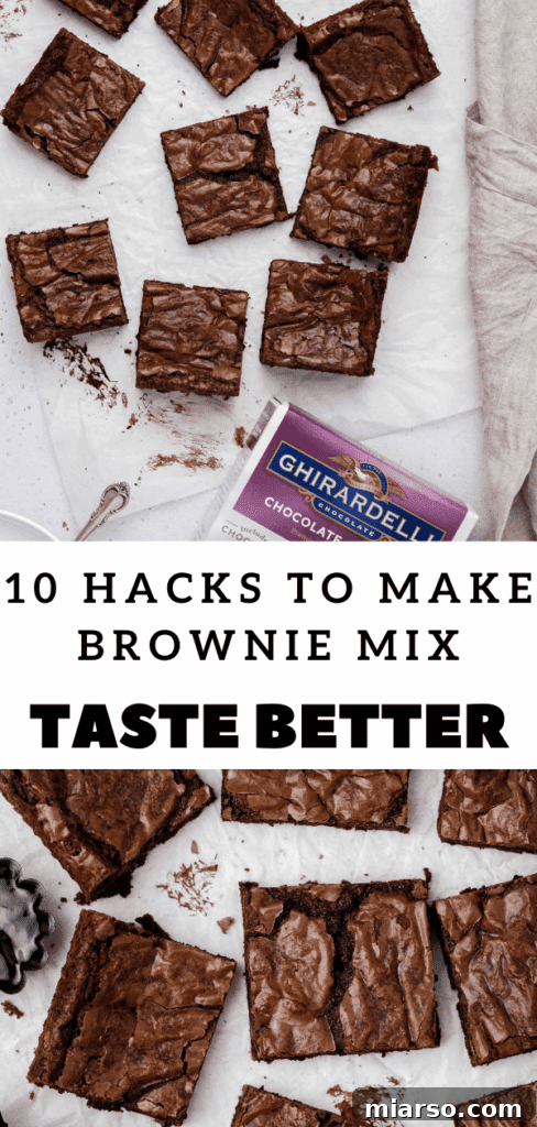 Ghirardelli boxed brownie recipes Pinterest Pin