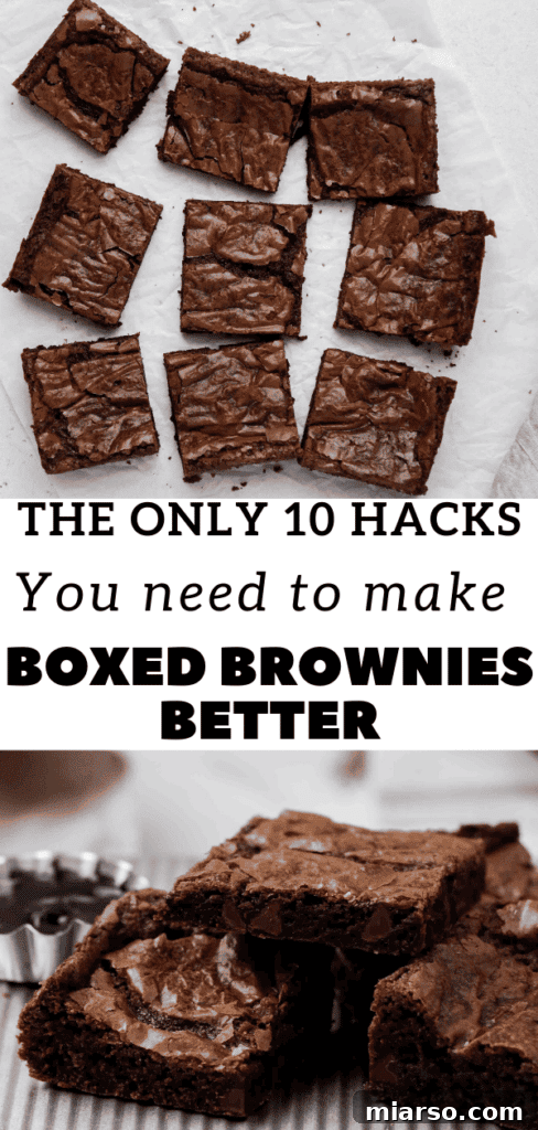 brownie mix brownie better Pinterest Pin