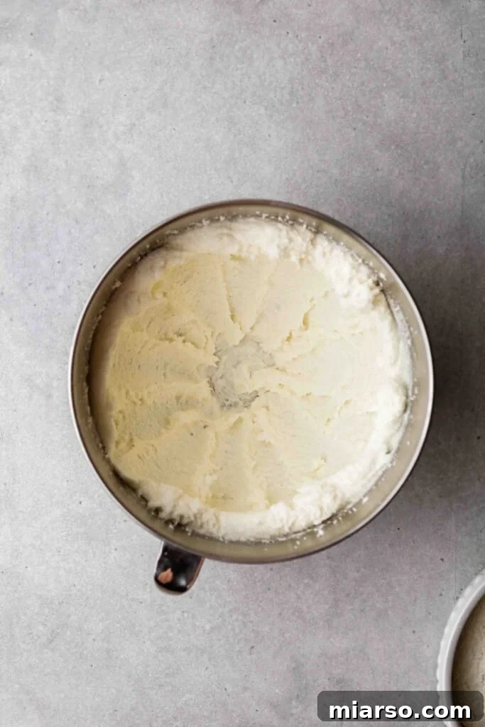 Velvety Vanilla Bundt Perfection 7 Cream the butter and sugar