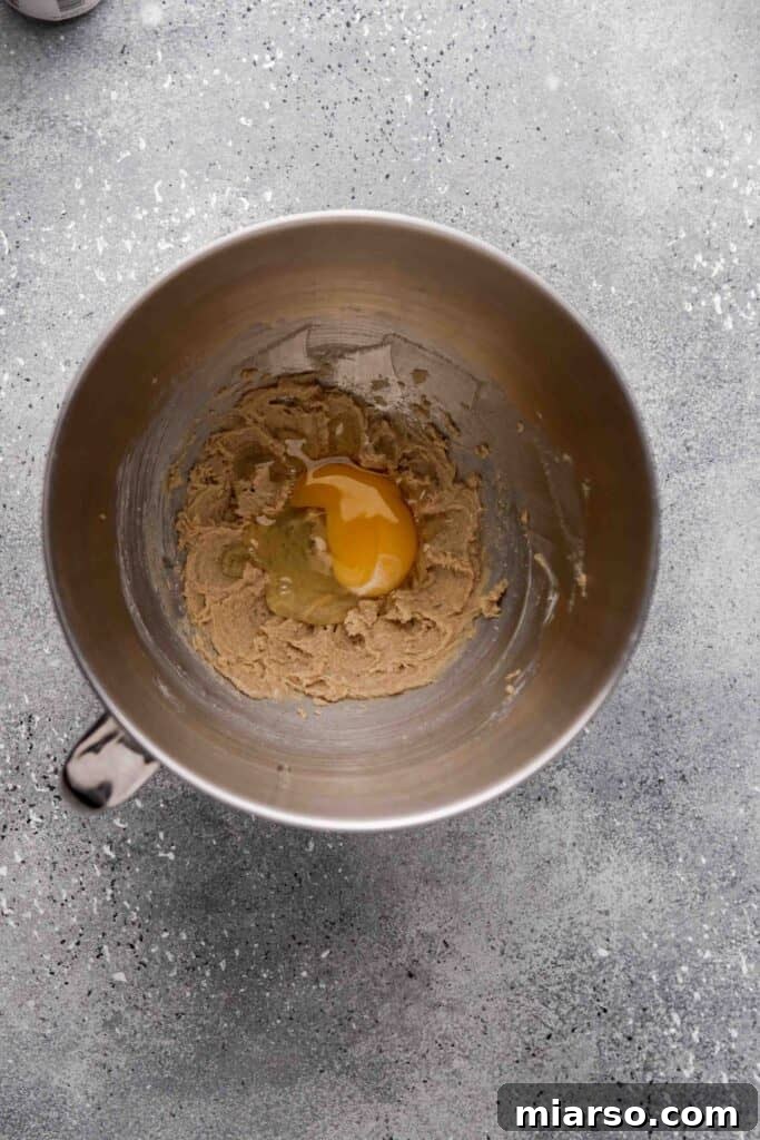 Mix in the egg and Vanilla