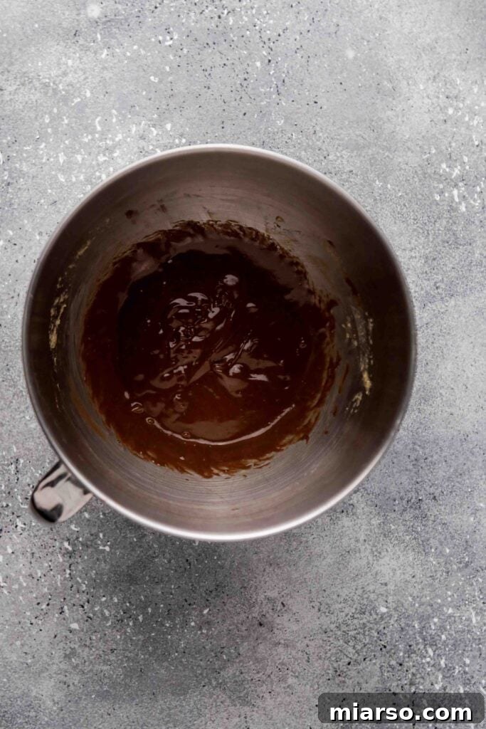 Nutella brownie batter