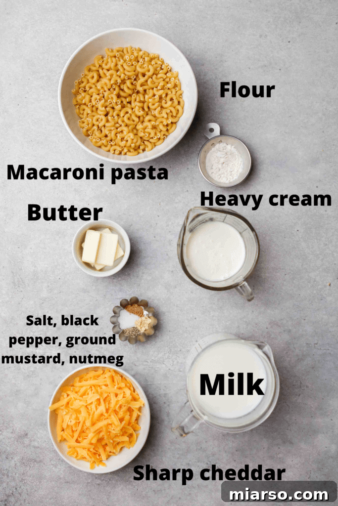 Stove top mac and cheese ingredients