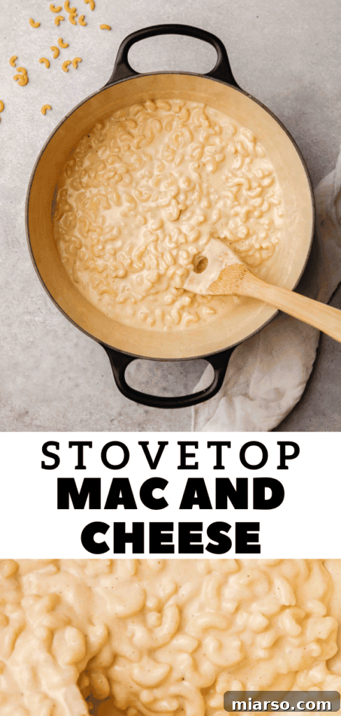 Stovetop mac and cheese
