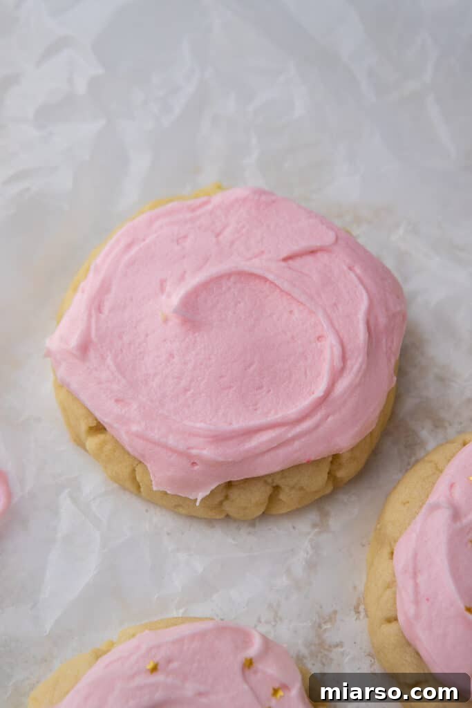 Whole frosted Swig cookie copycat on a plate