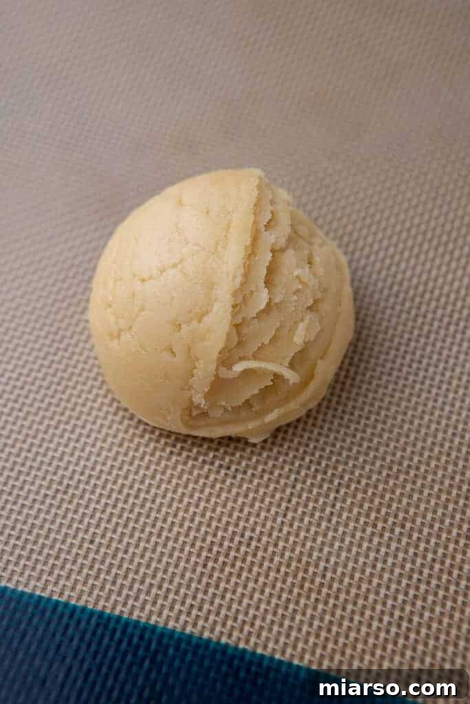 Freshly mixed Crumbl sugar cookie dough