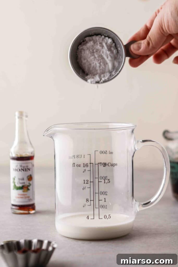Add sugar to the milk mixture
