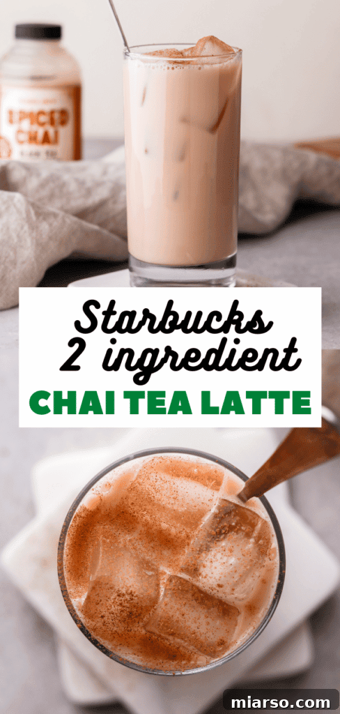 Pin image for a tea latte recipe