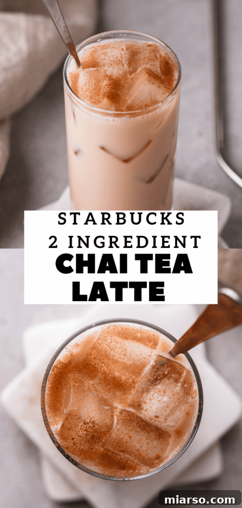 Pin image for homemade Starbucks chai latte