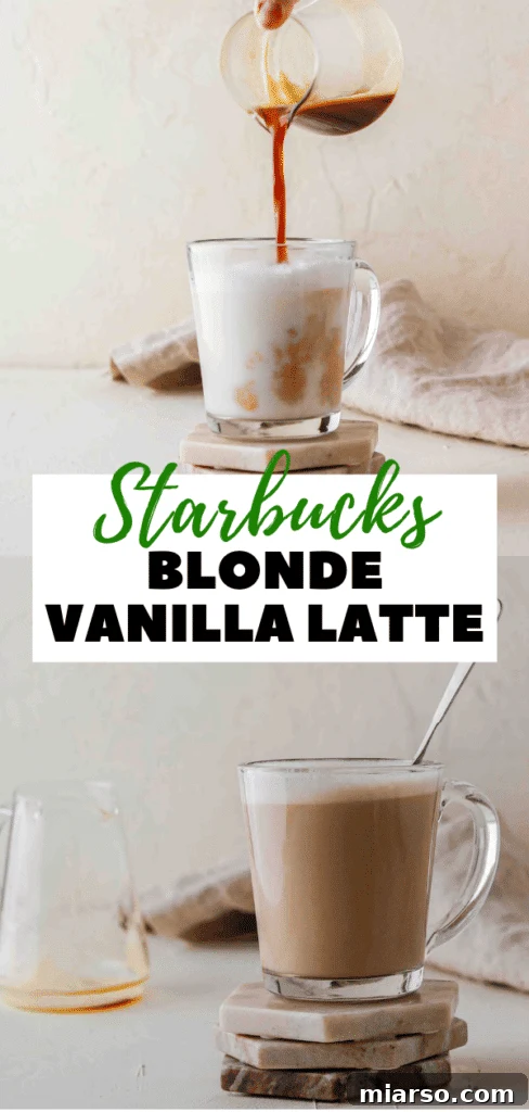 Close-up of a Hot Vanilla Latte Starbucks Copycat recipe
