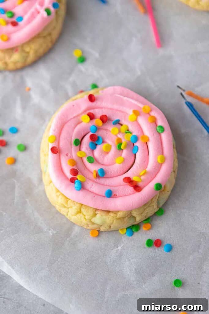 Frosted cake mix cookies