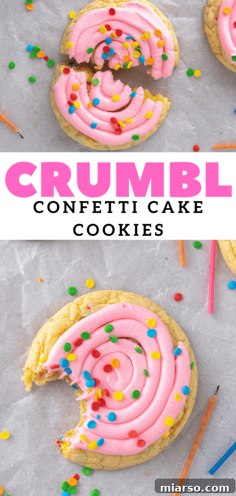 birthday cake frosted cookies