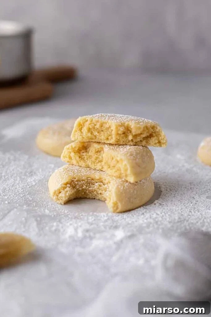 Stack of CRUMBL Kentucky butter cake cookies