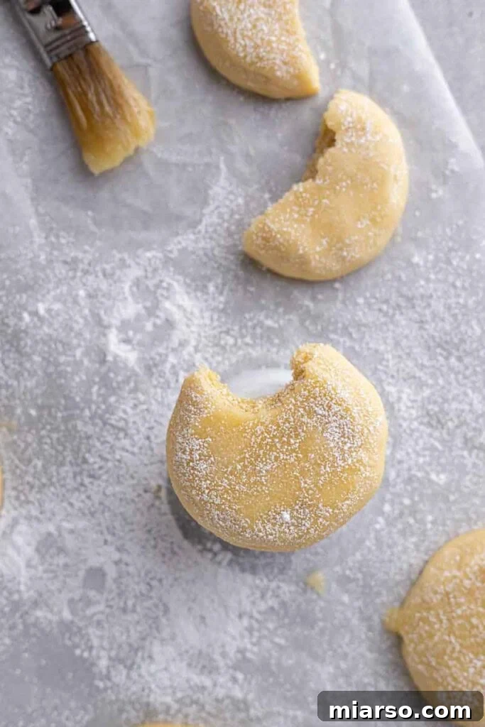 Overhead shot of Kentucky butter cake cookies