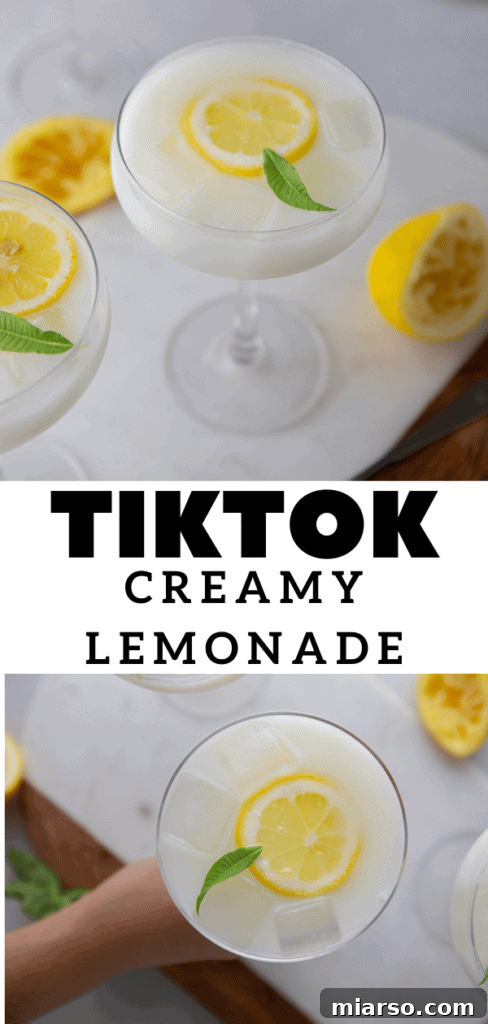 Easy lemonade with sweetened condensed milk served cold