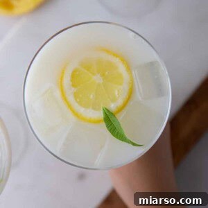 Creamy lemonade recipe in a pitcher