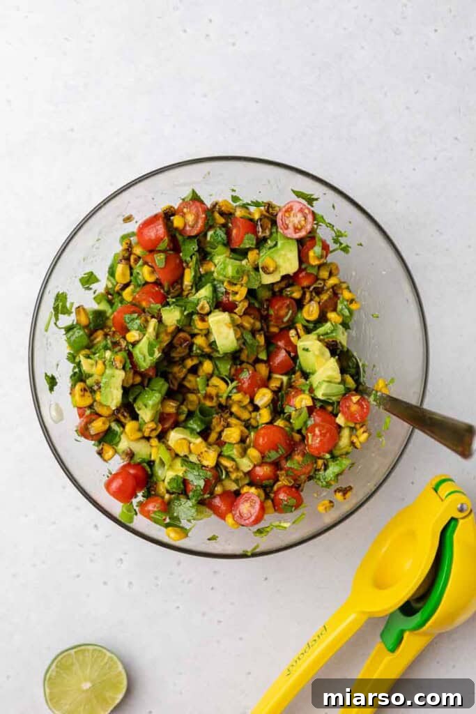 How to make roasted corn salad