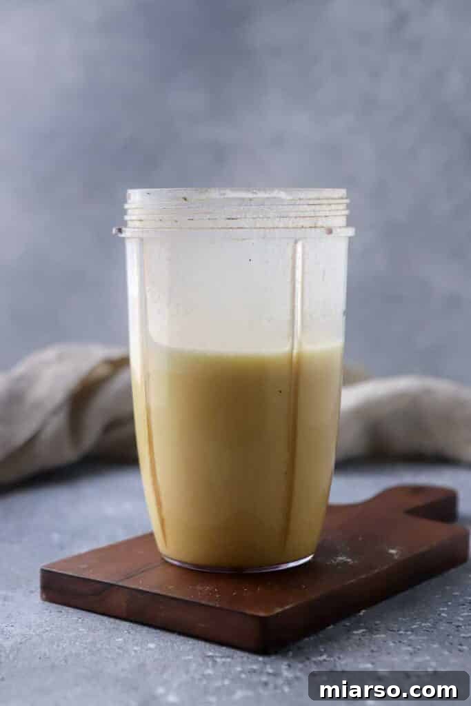 German pancake batter ready for baking