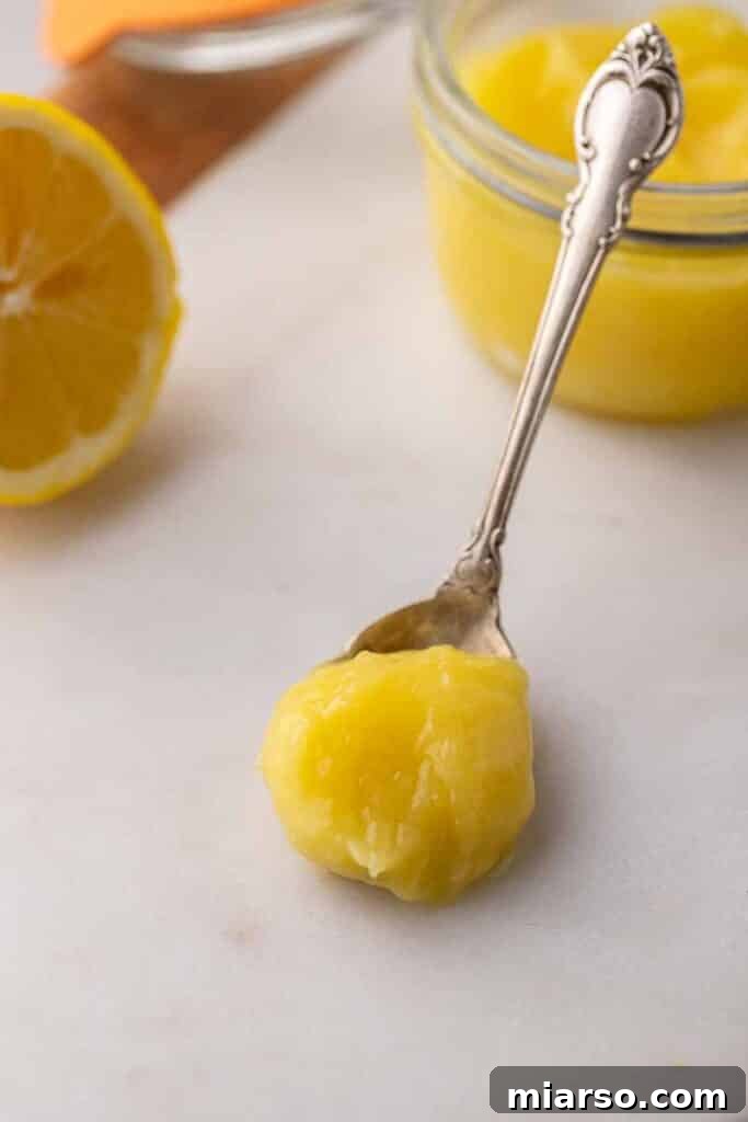 spoonful of lemon curd