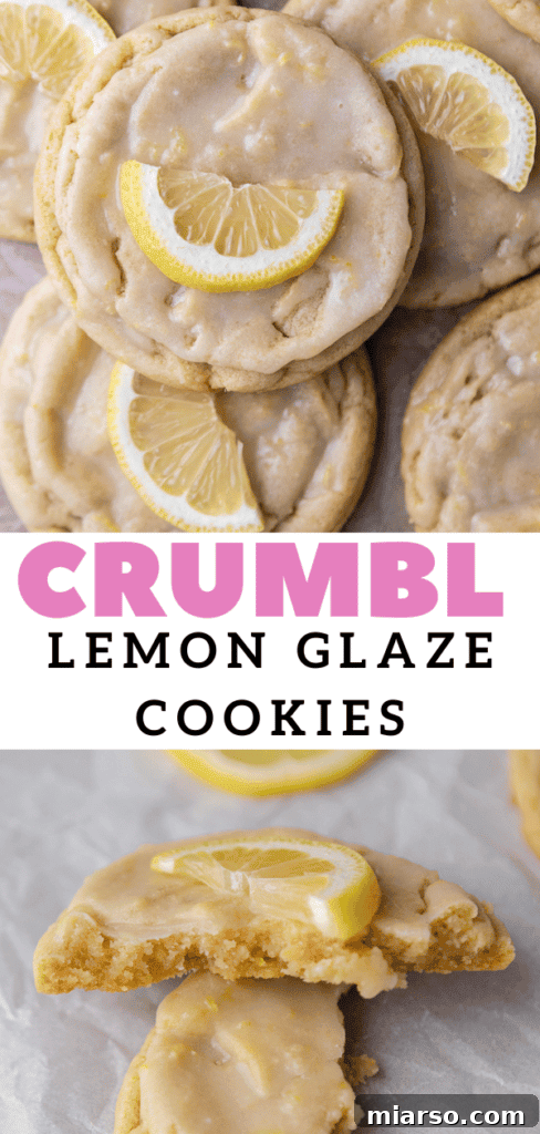 Effortless Crumbl Lemon Glazed Cookies 21 Beautifully arranged lemon sugar cookies, perfect for spring and summer.