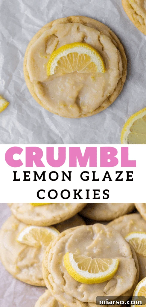 Effortless Crumbl Lemon Glazed Cookies 22 Fresh and vibrant spring cookies, infused with delicious lemon flavor.