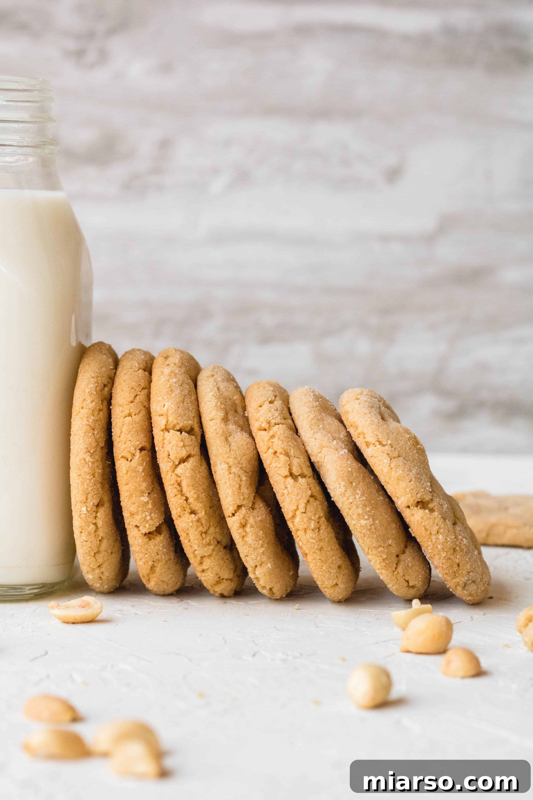 A mixing bowl with cookie dough, highlighting the ingredients for the best peanut butter cookie recipe