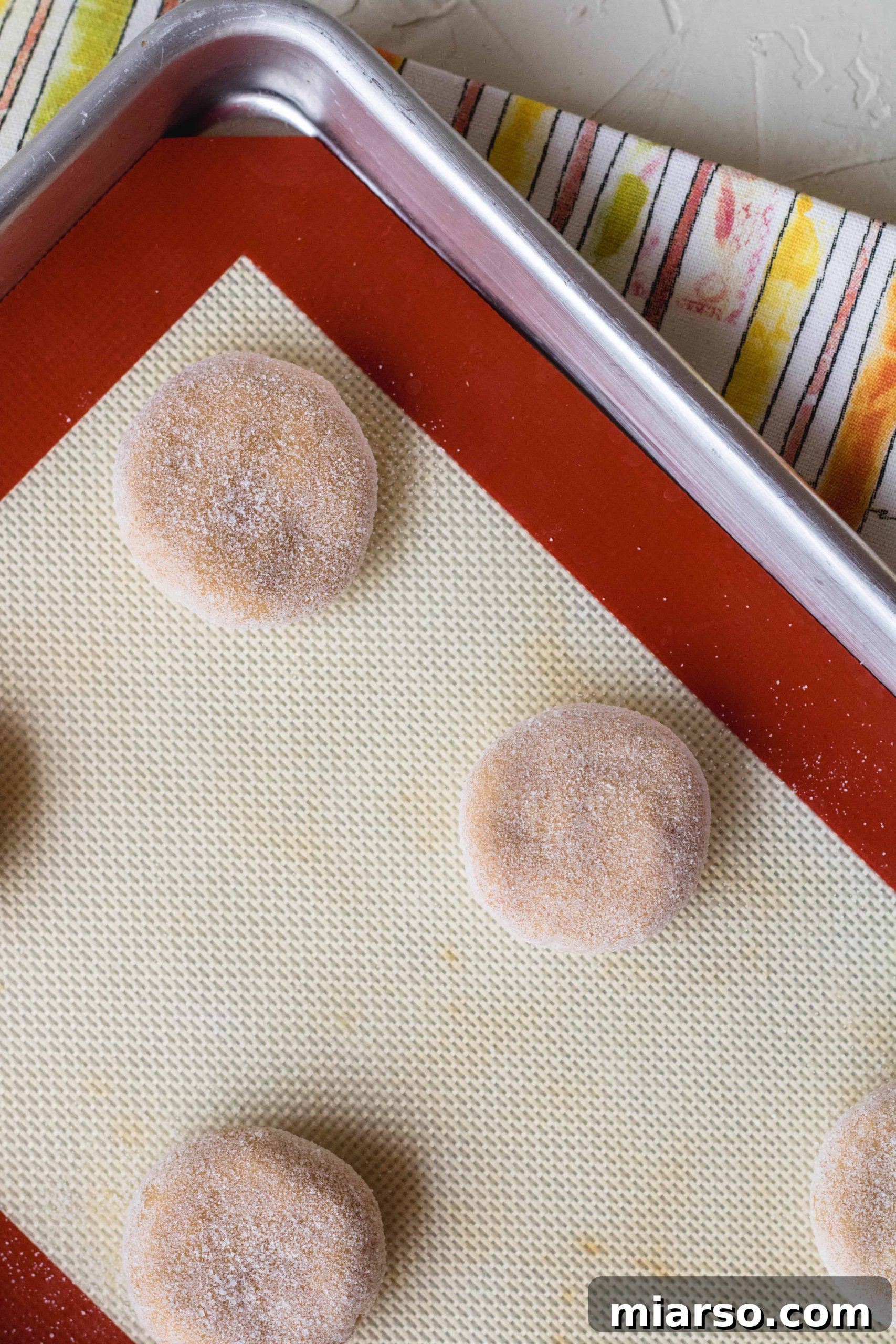 Steps on how to make the best small batch peanut butter cookies - folding in dry ingredients