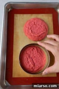 Hand swishing a cookie around