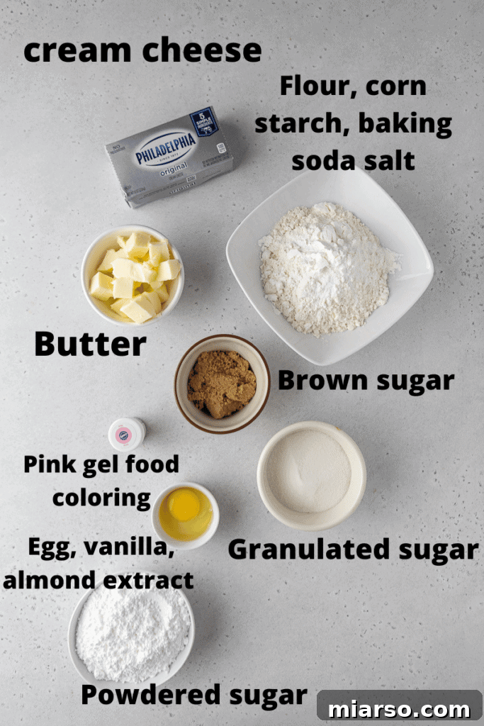 Pink velvet cookies ingredients 