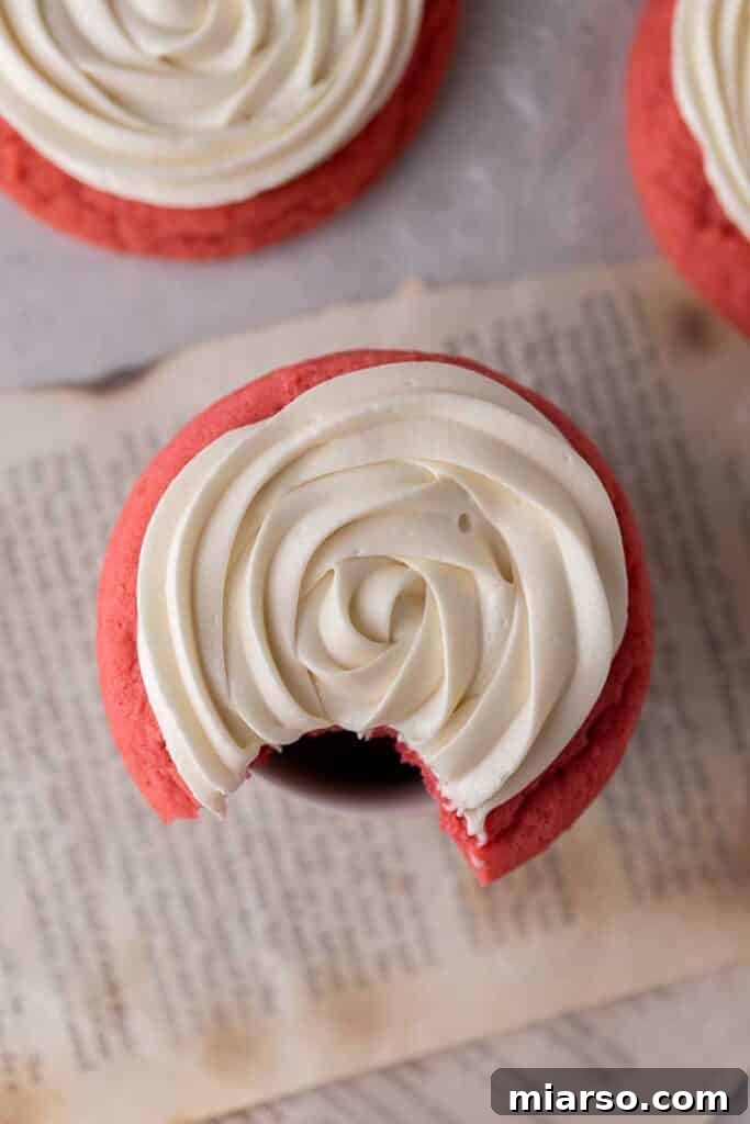 Frosted pink cookie