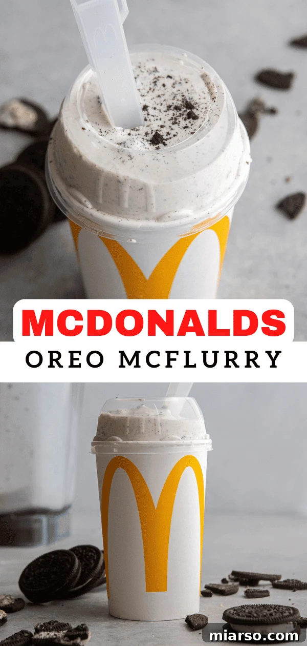 McDonald's Copycat Single Serve Oreo McFlurry 12 Mcdonalds Oreo Mcflurry homemade pin
