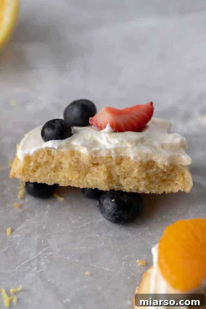 Delightful texture of the homemade fruit pizza cookies