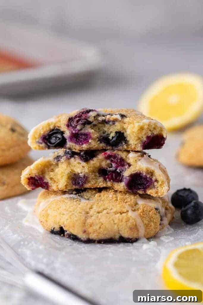 Bakery-Style Soft Blueberry Crumb Cake Cookies 2 Crumbl blueberry cookies