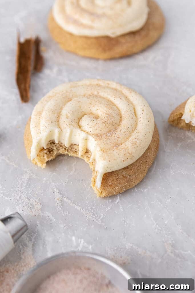 Freshly baked CRUMBL Snickerdoodle Cupcake Cookies, ready for frosting