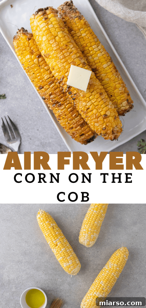 Air Fryer Golden Corn Cobs 12 Delicious and easy air fried corn on the cob