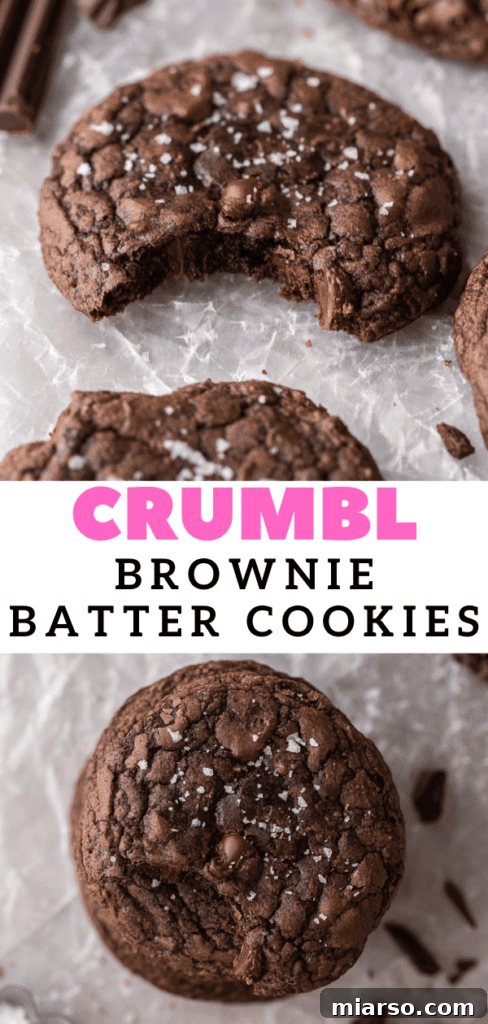 Crumbl's Rich Brownie Batter Indulgence 20 Crumbl brownie batter cookies, perfect for a sweet treat
