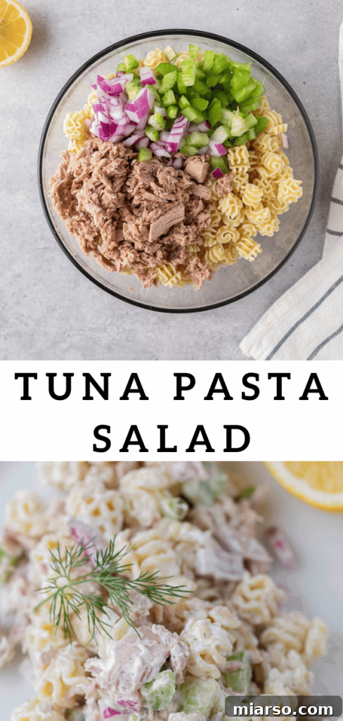 Easy and healthy tuna pasta salad recipe idea
