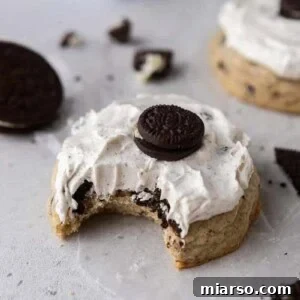 Crumbl cookies and cream milkshake cookies