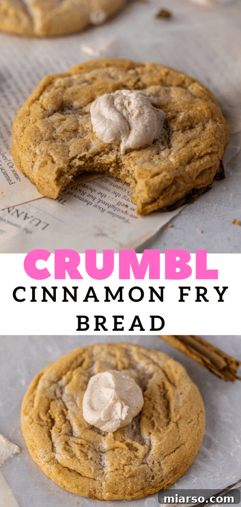 Frosted cinnamon cookie with a bite taken out