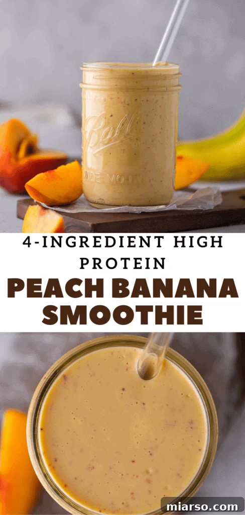 peach banana smoothie