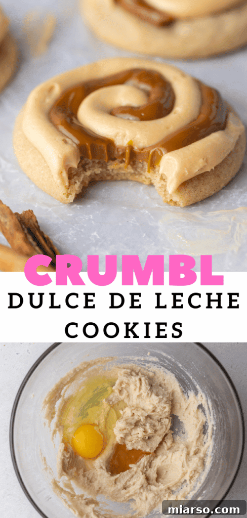 Crumbl Dulce de leche cookies