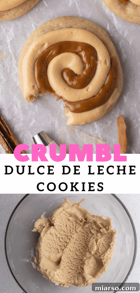 Easy frosted dulce de leche cookie