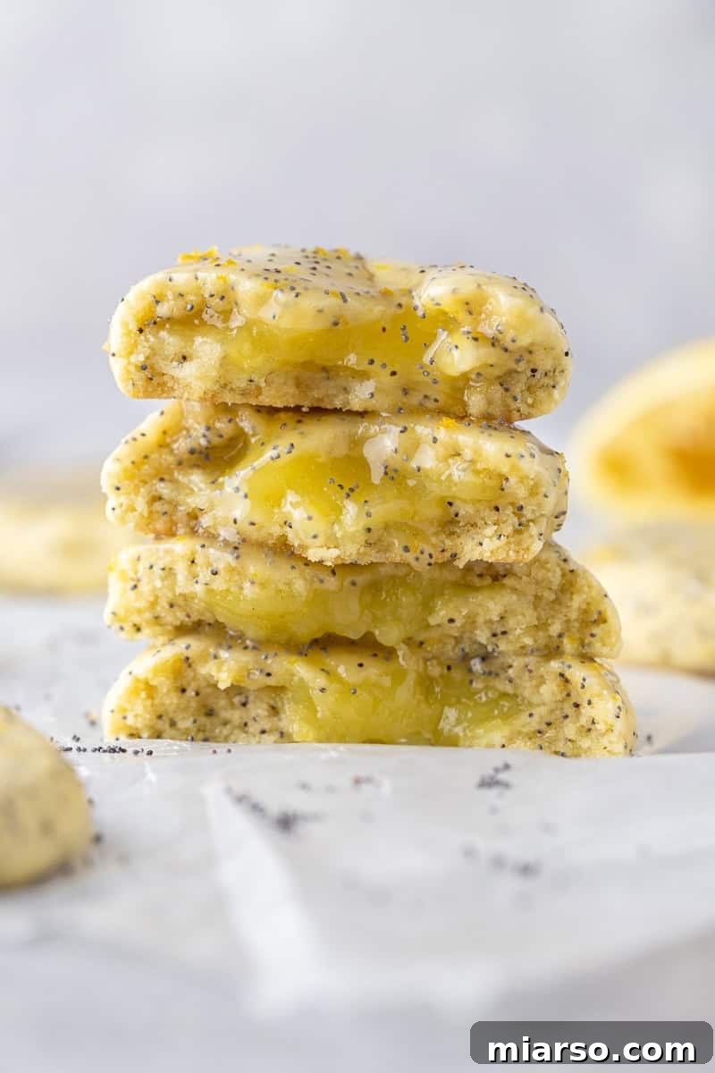Unlock Crumbl's Secrets: 40+ Copycat Cookie Recipes for 2025 19 Stack of lemon poppy seed cookie from crumbl