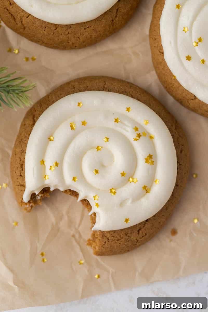 Unlock Crumbl's Secrets: 40+ Copycat Cookie Recipes for 2025 26 Overhead shot of the best Crumbl gingerbread cookies