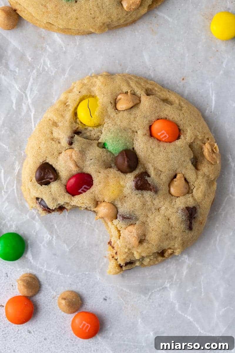 Unlock Crumbl's Secrets: 40+ Copycat Cookie Recipes for 2025 30 Overhead Crumbl monster cookies
