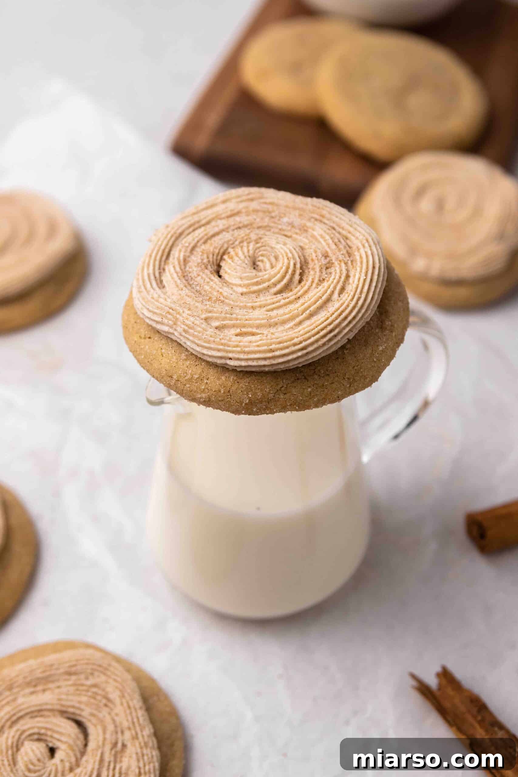 Unlock Crumbl's Secrets: 40+ Copycat Cookie Recipes for 2025 40 Crumbl churro cookie on a glass of milk